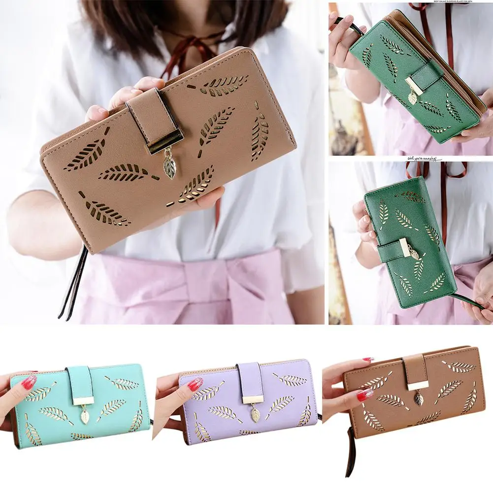 PinShang Women Fashion PU Zipper Buckle Long Purse Card Holder Hollowed Leaves Shape Wallet
PinShang Women Fashion PU Zipper Buckle Long Purse Card Holder Hollowed Leaves Shape Wallet