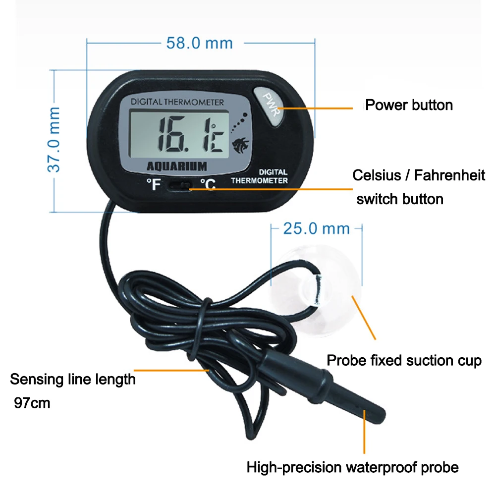TM-3 Mini Digital Temperature and Humidity Meter Incubator Suction cup type Pet Dog Tortoise Sensor Thermometer with battery
TM-3 Mini Digital Temperature and Humidity Meter Incubator Suction cup type Pet Dog Tortoise Sensor Thermometer with battery