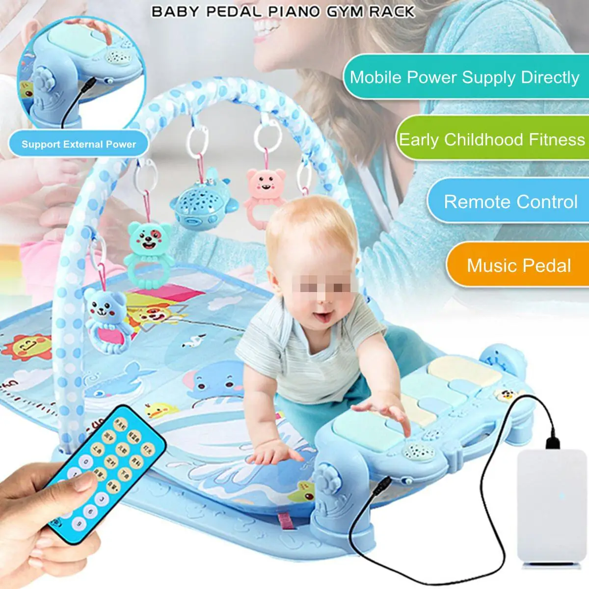 Newborn Baby Infant Gym Play Mat 3-in-1 Remote Control Fitness Exercise Carpet Gifts Music Fun Piano Pedal Educational Toys
Newborn Baby Infant Gym Play Mat 3-in-1 Remote Control Fitness Exercise Carpet Gifts Music Fun Piano Pedal Educational Toys