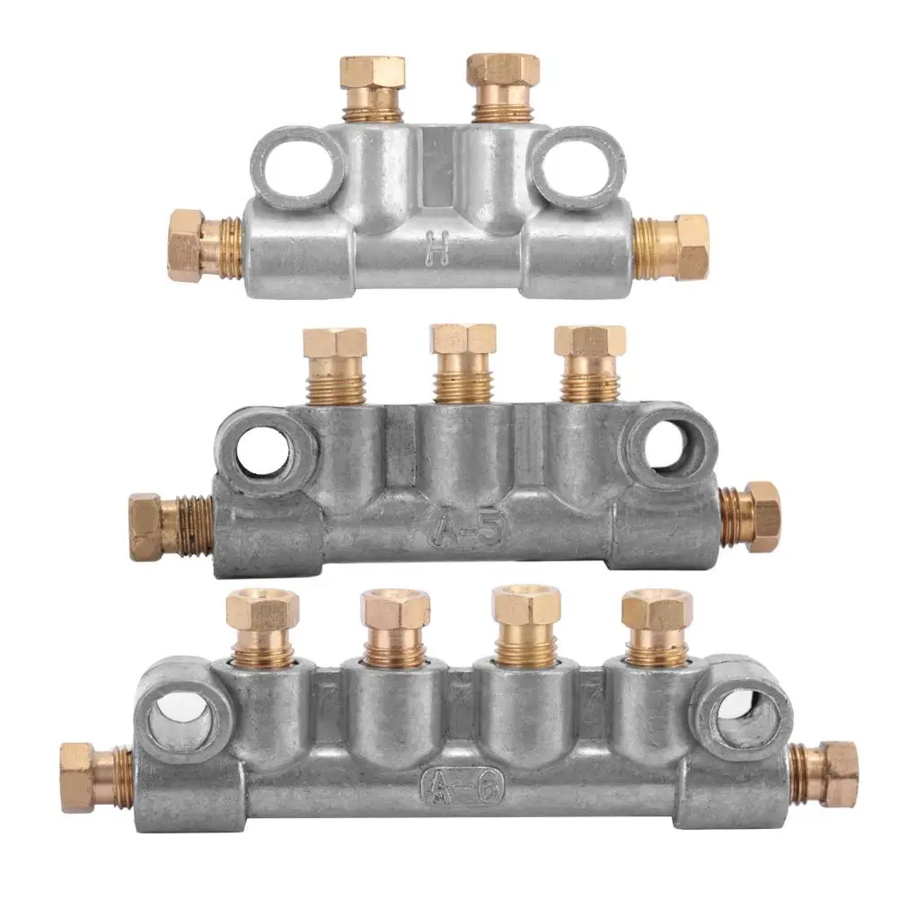 4/5/6 Way A Type Oil Piston Distributor Separator Tool Part For Centralized Lubrication System Hardware Accessories Hot Sale
4/5/6 Way A Type Oil Piston Distributor Separator Tool Part For Centralized Lubrication System Hardware Accessories Hot Sale