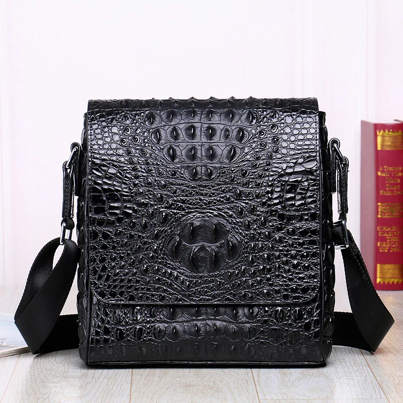 New crocodile pattern leather single shoulder bag business men's business casual vertical satchel factory direct sale
New crocodile pattern leather single shoulder bag business men's business casual vertical satchel factory direct sale