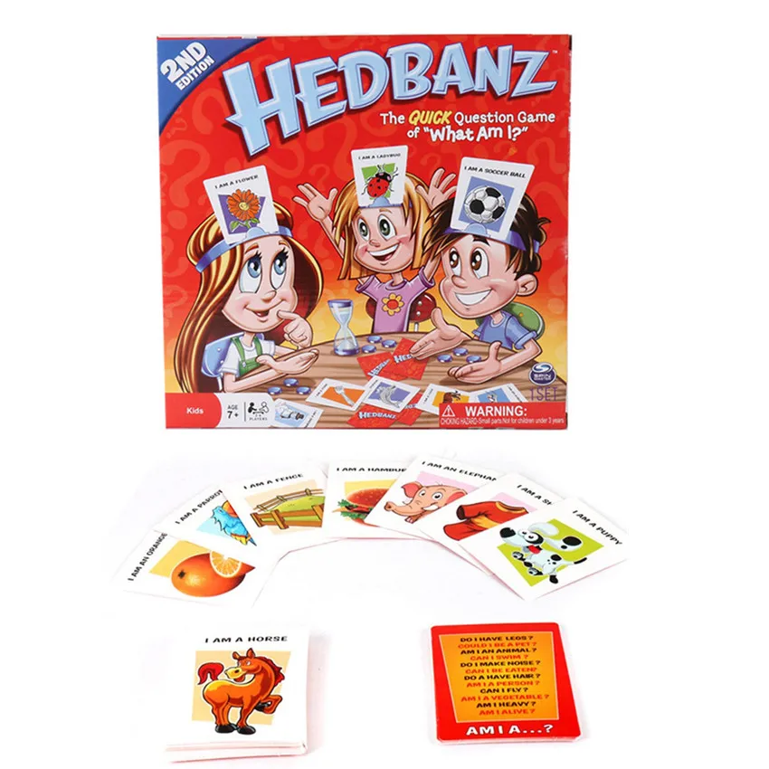 Hedbanz Game Children Parents Party Games The Quick Question of What am I Cards Board Game Funny Gadgets Novelty Toys
Hedbanz Game Children Parents Party Games The Quick Question of What am I Cards Board Game Funny Gadgets Novelty Toys