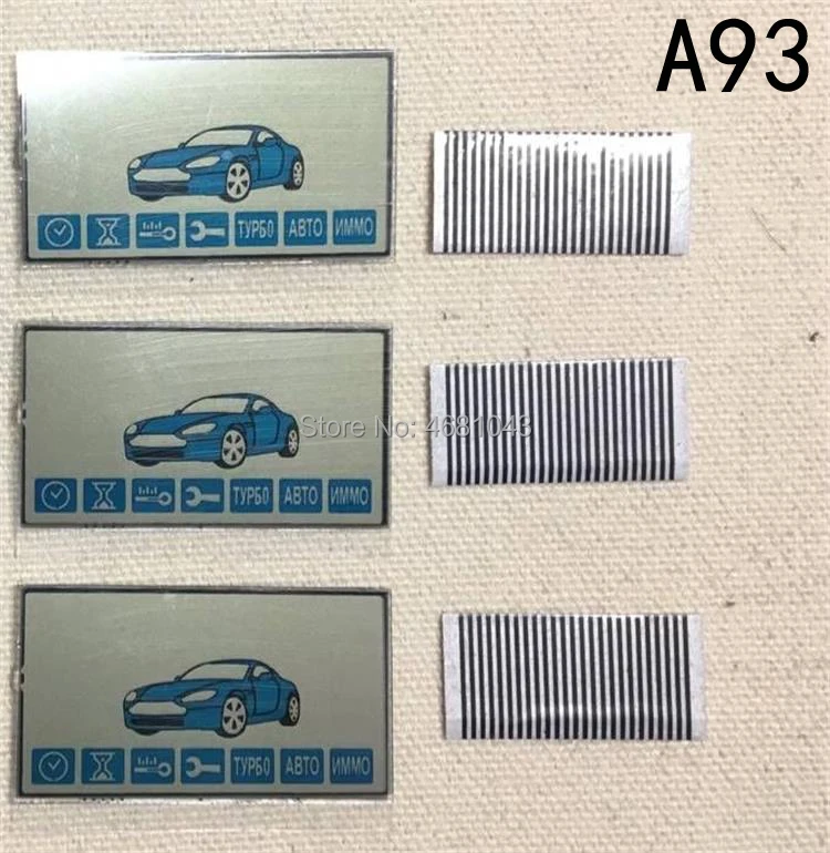 3pcs A93 LCD display screen for Russian 2-way Car Alarm System Starline A93 LCD Remote Control Keychain A93 Key Fob Chain
3pcs A93 LCD display screen for Russian 2-way Car Alarm System Starline A93 LCD Remote Control Keychain A93 Key Fob Chain