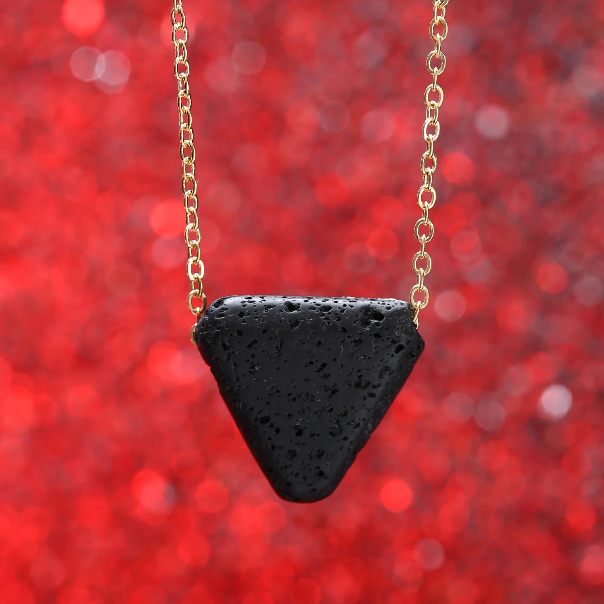 Fashion Volcano Lava Stone Chain For Women Charm Triangle Lava Pendant Necklace Natural Simple Black Lava Aromatherapy Jewelry
Fashion Volcano Lava Stone Chain For Women Charm Triangle Lava Pendant Necklace Natural Simple Black Lava Aromatherapy Jewelry