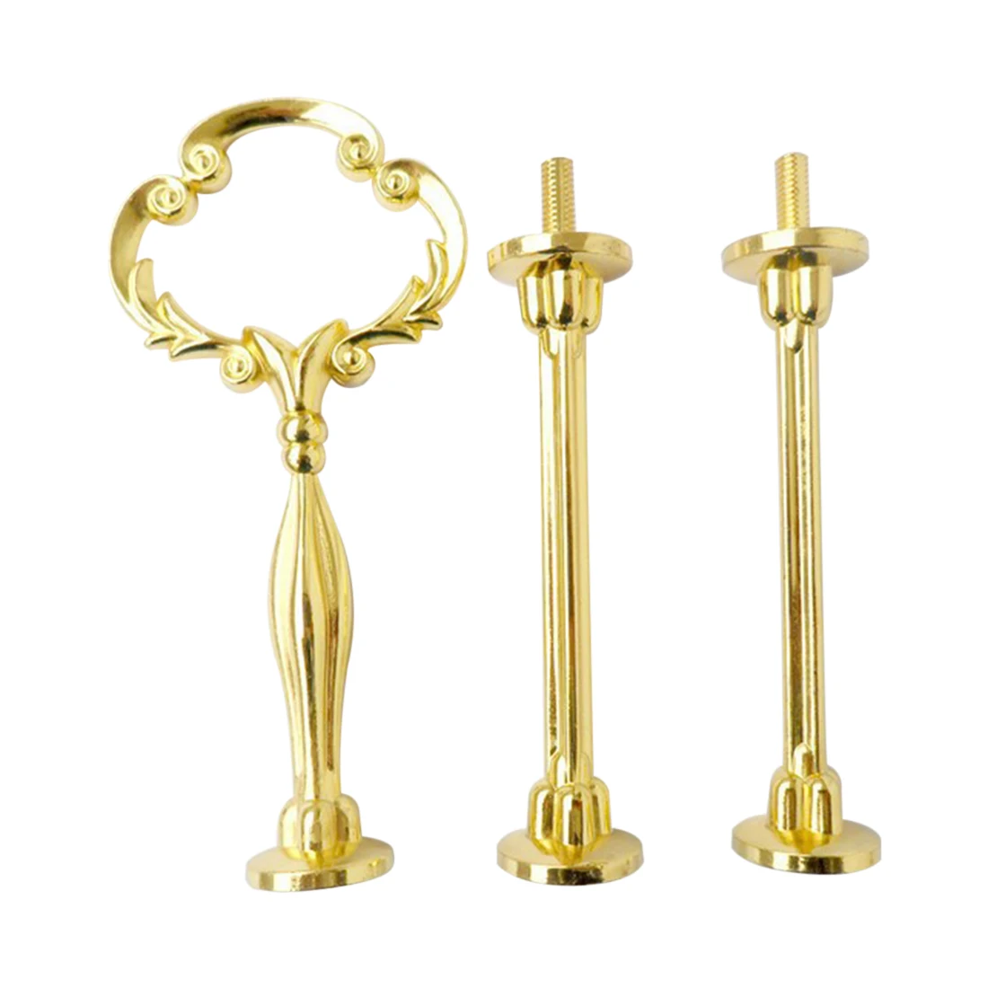 New 3-Tier Sunflower Shape Fruit Cake Plate Rack Stand Zine Alloy Handle Fittings Display Server Holder - Golden/Silver
New 3-Tier Sunflower Shape Fruit Cake Plate Rack Stand Zine Alloy Handle Fittings Display Server Holder - Golden/Silver