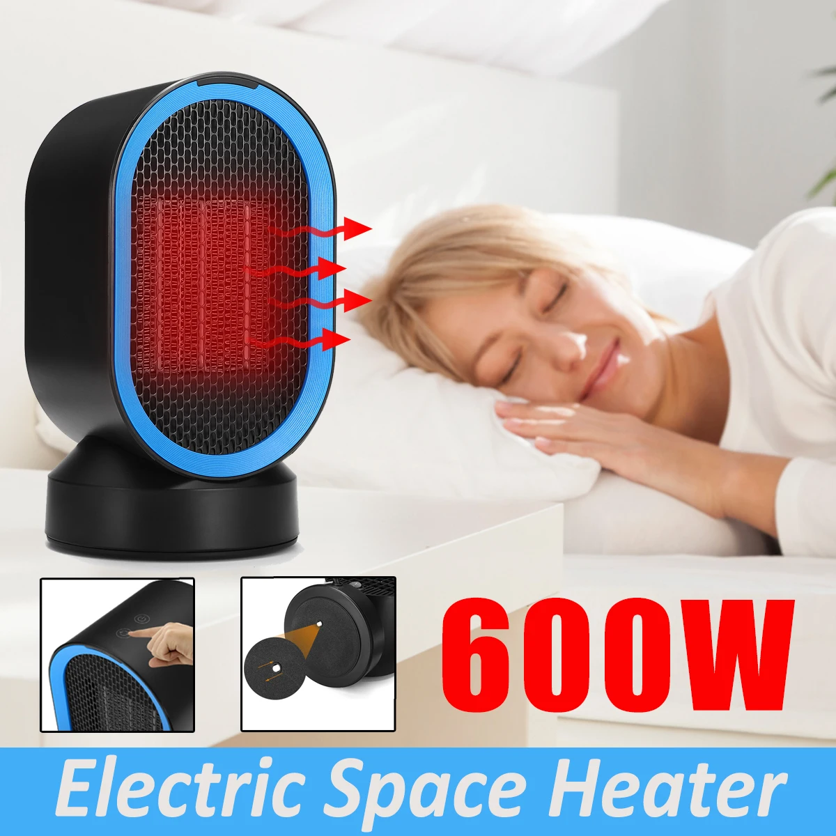600W Electric Handy Heaters Home Office Desk Mini Fan Fan Hot/Natural Two Wind Choice Air Heater Warmer for Winter
600W Electric Handy Heaters Home Office Desk Mini Fan Fan Hot/Natural Two Wind Choice Air Heater Warmer for Winter