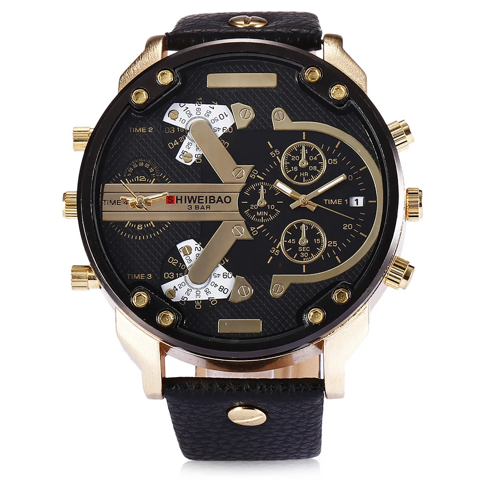 men's wristwatch mens watch quartz shiweibao brand men watches sports Large dial leather man watch Multiple Time Zone creative
men's wristwatch mens watch quartz shiweibao brand men watches sports Large dial leather man watch Multiple Time Zone creative