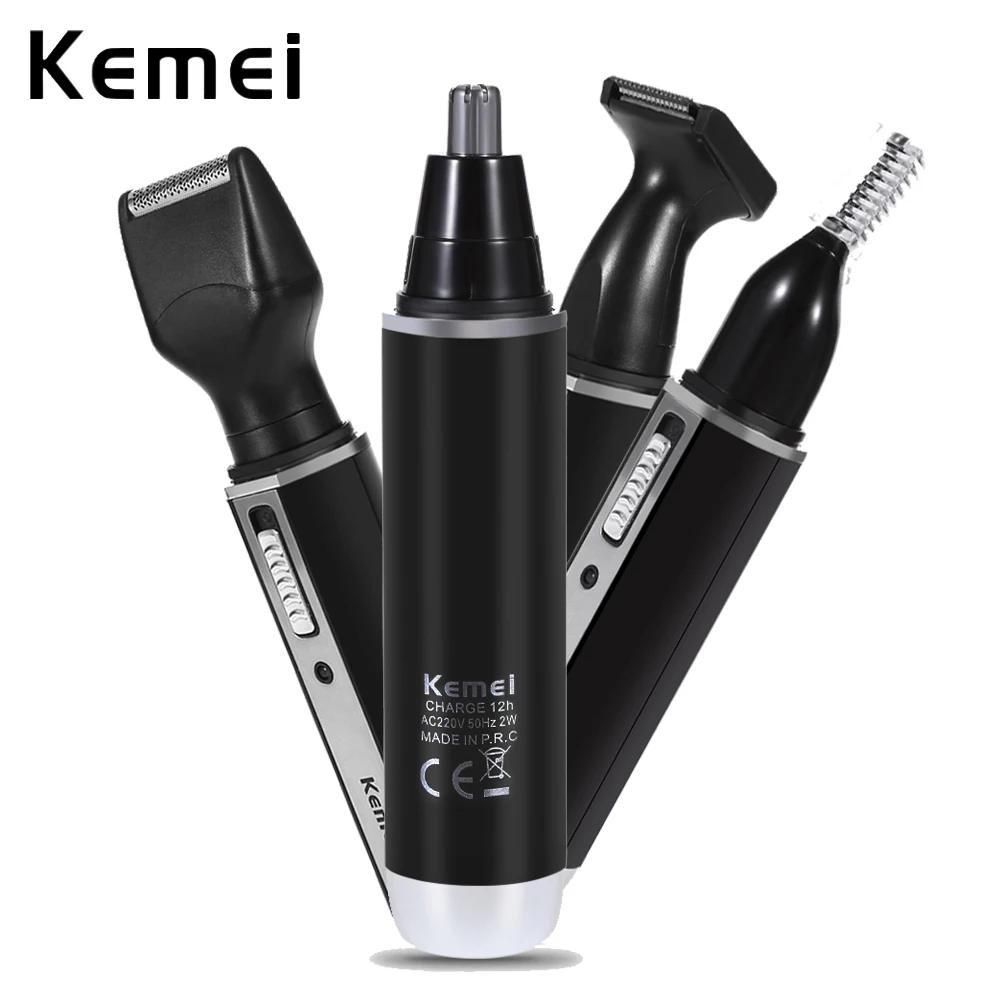 4 in 1 Nose Hair Beard Eyebrow Rechargeable Electric Trimmer Electric Nose Trimmer Ear Shaver Hair Cliper
4 in 1 Nose Hair Beard Eyebrow Rechargeable Electric Trimmer Electric Nose Trimmer Ear Shaver Hair Cliper
