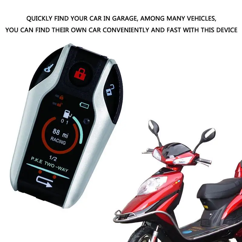 

433MHz Automotive Anti-Theft Device Two-Way Security Devices For Motorbike Anti Theft Device Remote Control Alarm