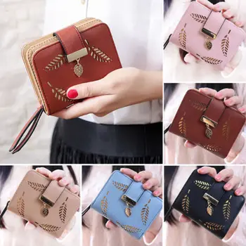 Women Pure Color Hollow Short Wallet High Quality Leather Small Clutch Purse Card Holders Girls Outdoor Leisure Joker Handbag
Women Pure Color Hollow Short Wallet High Quality Leather Small Clutch Purse Card Holders Girls Outdoor Leisure Joker Handbag