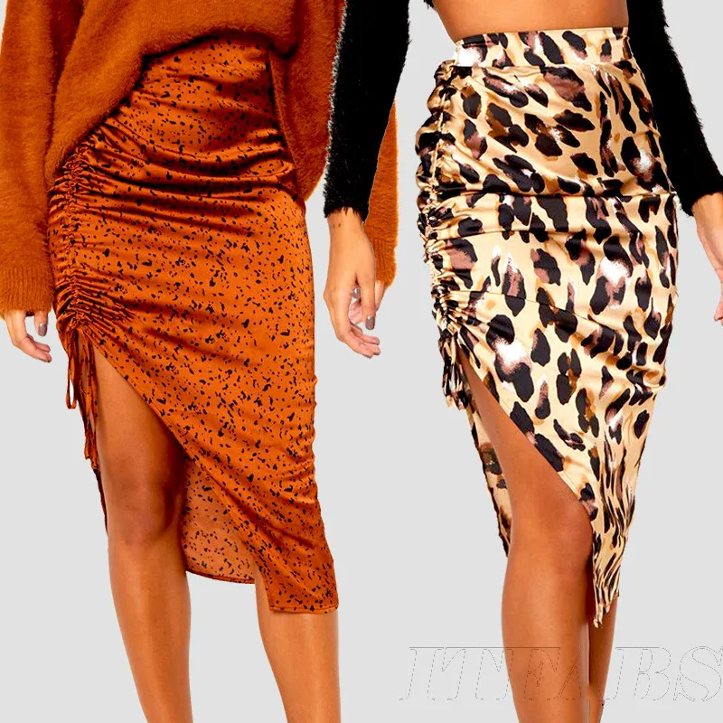 Women Sexy Leopard print Split Bandage Skirts Elegant Fashion Evening Party Skirt Elegant dames jupe femme vogue Streetwear
Women Sexy Leopard print Split Bandage Skirts Elegant Fashion Evening Party Skirt Elegant dames jupe femme vogue Streetwear