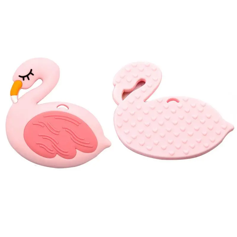 1pcs/set Silicone baby teether cute Flamingo Shape silikon teether silicone Safe Teething toy
1pcs/set Silicone baby teether cute Flamingo Shape silikon teether silicone Safe Teething toy