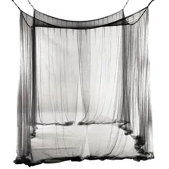 Promotion! 4-Corner Bed Netting Canopy Mosquito Net for Queen/King Sized Bed 190*210*240cm (Black)
Promotion! 4-Corner Bed Netting Canopy Mosquito Net for Queen/King Sized Bed 190*210*240cm (Black)