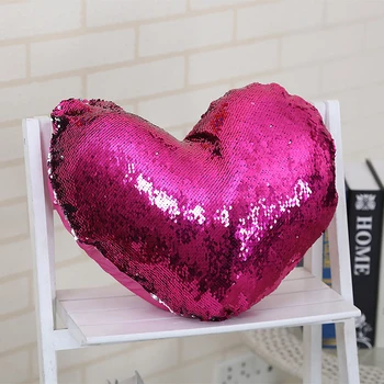 Magical Heart Shaped Cushion Cover Reversible Sequins Pillow Cover Color Changing Glitter Throw Pillow Case Home Decor
Magical Heart Shaped Cushion Cover Reversible Sequins Pillow Cover Color Changing Glitter Throw Pillow Case Home Decor