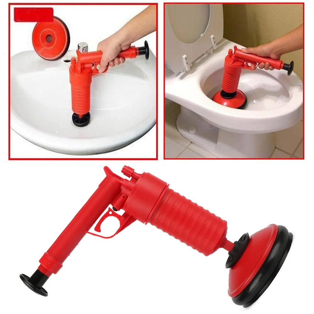 1 Pcs Home High Pressure Air Power Drain Blaster Gun Pump Plunger Sink Pipe Clog Remover Toilets Bathroom Kitchen Cleaner Kit
1 Pcs Home High Pressure Air Power Drain Blaster Gun Pump Plunger Sink Pipe Clog Remover Toilets Bathroom Kitchen Cleaner Kit