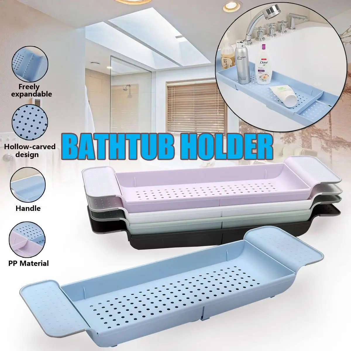 Extendable Bathroom Bathtub Shelf Tray Shower Plastic Caddy Bath Tub Rack Towel Wine Book Storage Holder Organization Accessorie
Extendable Bathroom Bathtub Shelf Tray Shower Plastic Caddy Bath Tub Rack Towel Wine Book Storage Holder Organization Accessorie
