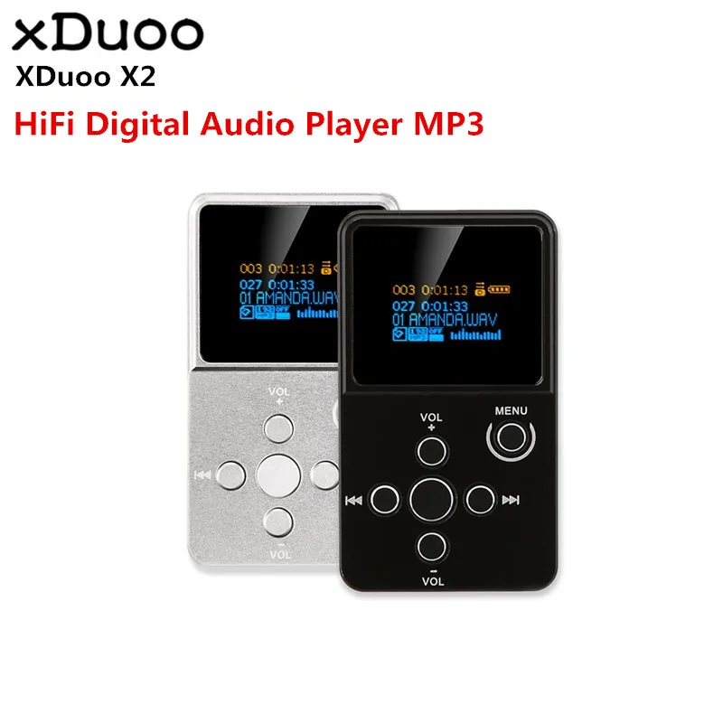 XDuoo X2 HiFi Digital Audio Player MP3 MP4 with 0.96 inch OLED Screen TF Card Slot Aluminum Alloy Housing |