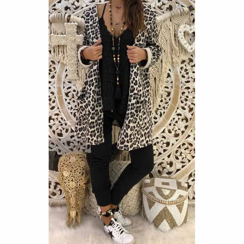 Fashion Women Lady Leopard Hooded Long Coat Long Sleeve Cardigan Loose Outwear Jacket
Fashion Women Lady Leopard Hooded Long Coat Long Sleeve Cardigan Loose Outwear Jacket