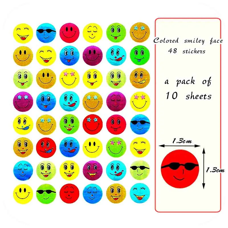 480pcs/Pack Children Smiley Faces Reward Notebook Scrapbooking Cup Stickers School Teacher Merit Praise New Decoration Cute
480pcs/Pack Children Smiley Faces Reward Notebook Scrapbooking Cup Stickers School Teacher Merit Praise New Decoration Cute
