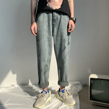 Spring New Jeans Men Fashion Wash Retro Straight Casual Denim Pants Man Streetwear Hip Hop Loose Cowboy Trousers Male Clothes 
Spring New Jeans Men Fashion Wash Retro Straight Casual Denim Pants Man Streetwear Hip Hop Loose Cowboy Trousers Male Clothes