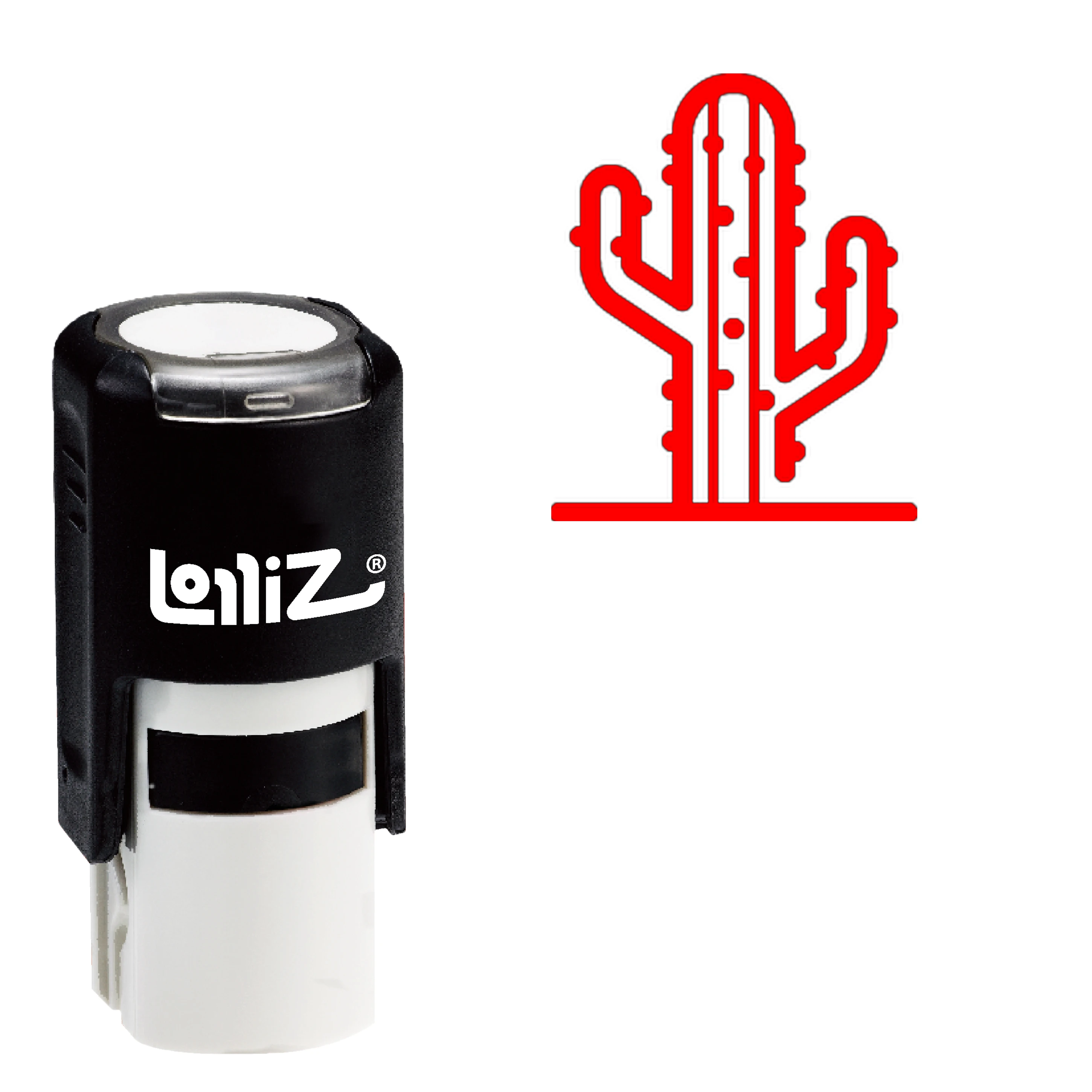 LolliZ Cactus Self-Inking Rubber Stamp - Modern Symbol Series 
LolliZ Cactus Self-Inking Rubber Stamp - Modern Symbol Series