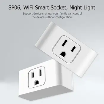 SP06 2 in 1 WiFi 4G Smart Socket with Dimmable LED Night Light US Plug Outlet for Alexa/Google Home Support WiFi APP
SP06 2 in 1 WiFi 4G Smart Socket with Dimmable LED Night Light US Plug Outlet for Alexa/Google Home Support WiFi APP