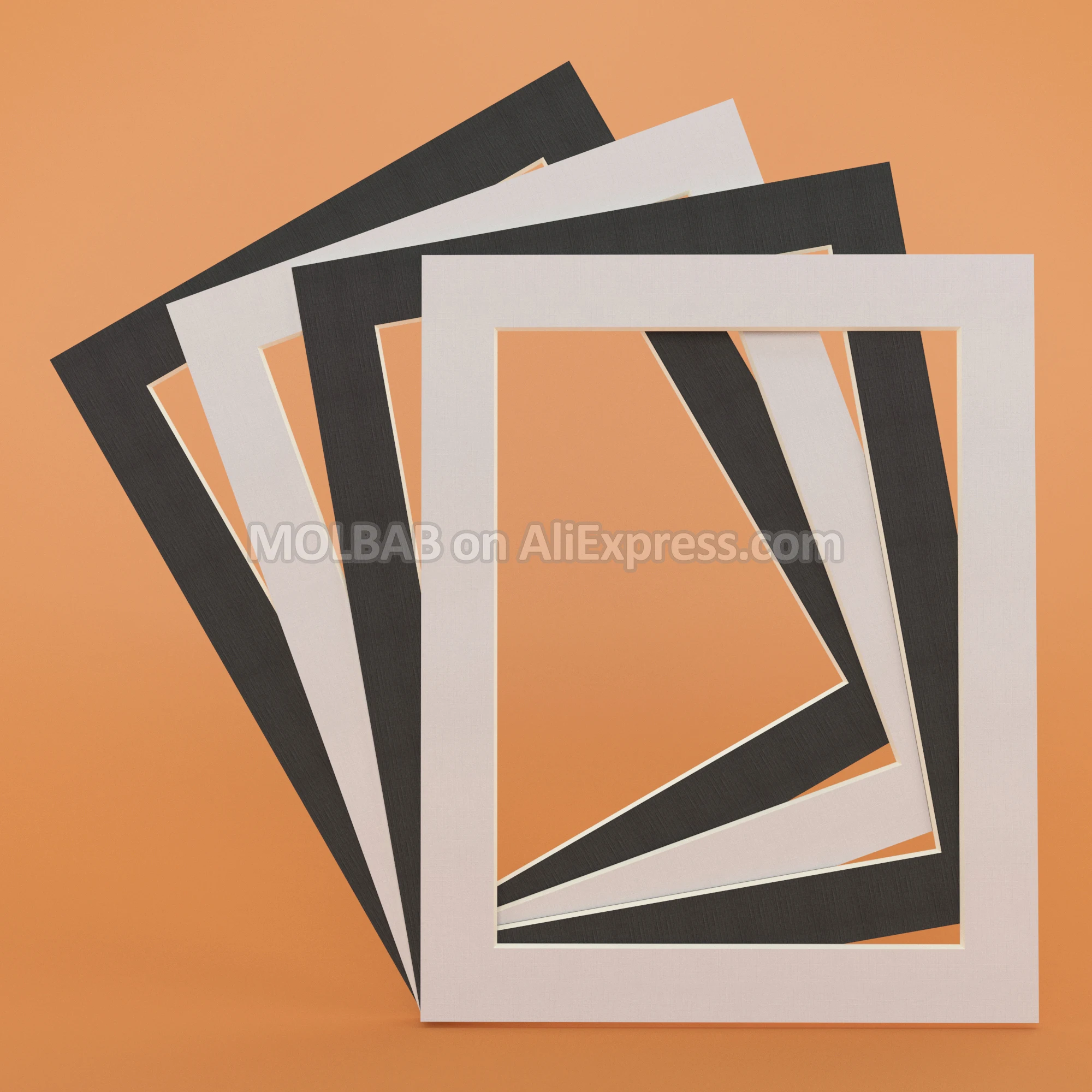 White/Black Photo Mats Rectangle Square 10 inch PaperBoard Mounts Textured Surface Picture Frames Passe-Partouts Decor 12PCS/Lot
White/Black Photo Mats Rectangle Square 10 inch PaperBoard Mounts Textured Surface Picture Frames Passe-Partouts Decor 12PCS/Lot