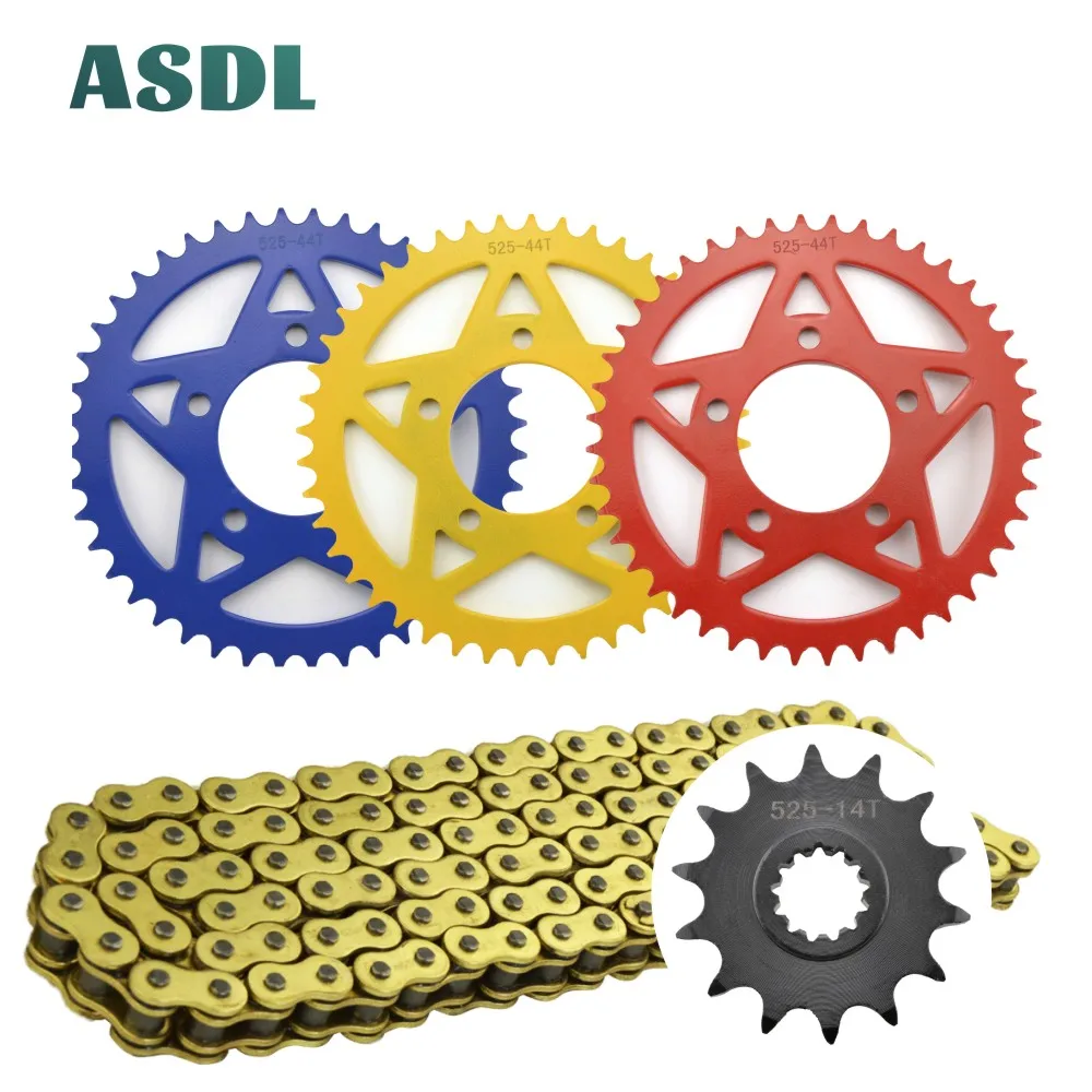 525-120Link 14T 44T 1045 steel Motorcycle Transmission Chain and front rear sprocket set for BEINALI BN600 BJ600 BN BJ 600
525-120Link 14T 44T 1045 steel Motorcycle Transmission Chain and front rear sprocket set for BEINALI BN600 BJ600 BN BJ 600