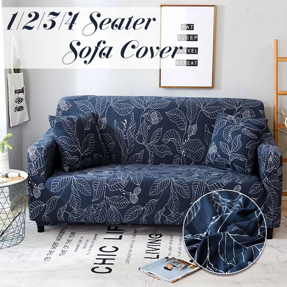 Blue Leaves 1/2/3/4 Seater Home Soft Elastic All-inclusive Slip-resistant Sofa Cover Easy Stretch Slipcover Protector Couch
Blue Leaves 1/2/3/4 Seater Home Soft Elastic All-inclusive Slip-resistant Sofa Cover Easy Stretch Slipcover Protector Couch