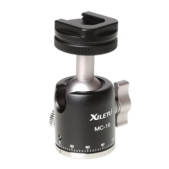 Xiletu MC-19 Aluminum Tripod Mini Ball Head w 1/4'' Screw Cold Shoe Adapter for Phone LED Video Light Monitor DSLR Camera
Xiletu MC-19 Aluminum Tripod Mini Ball Head w 1/4'' Screw Cold Shoe Adapter for Phone LED Video Light Monitor DSLR Camera