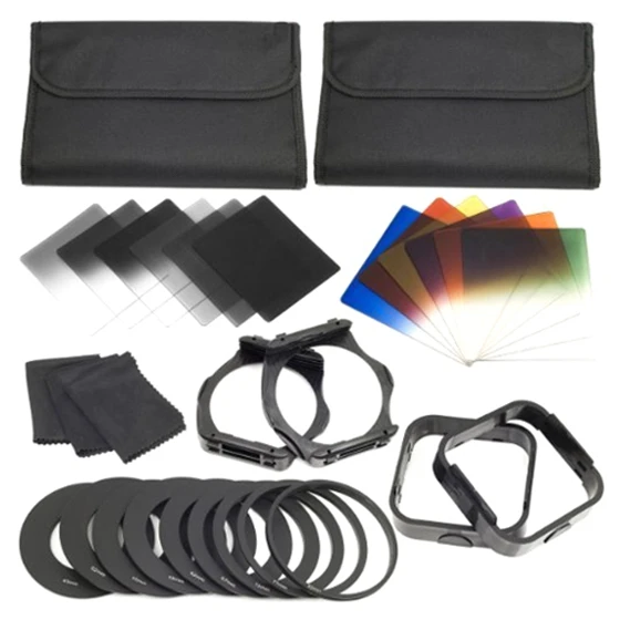 1 set Filters + Ring Adapter FOR cokin p series LF142, 6pcs ND Filters + 6pcs Gradual Color Filter + 9pcs Ring Adapter
1 set Filters + Ring Adapter FOR cokin p series LF142, 6pcs ND Filters + 6pcs Gradual Color Filter + 9pcs Ring Adapter