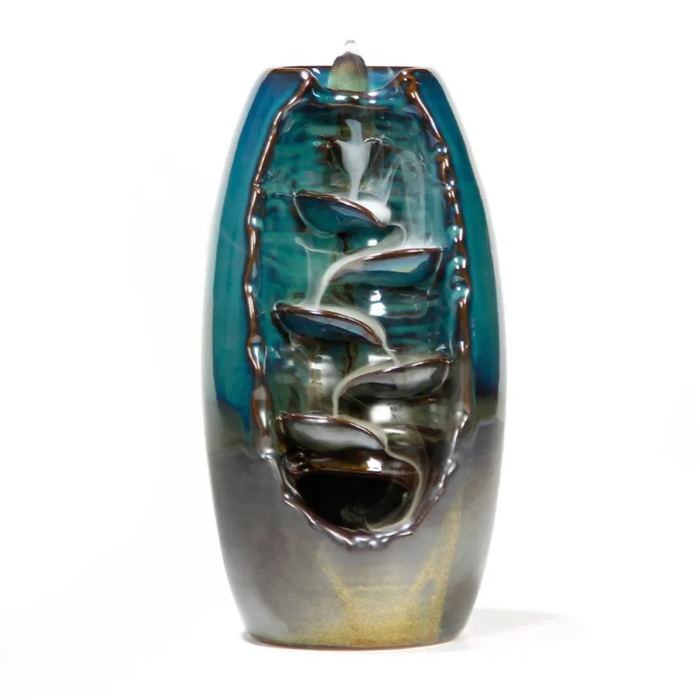 Backflow Incense Burner Ceramic Aromatherapy Furnace Lotus Smell Aromatic Home Office Incense Crafts Incense cone Incense Holder
Backflow Incense Burner Ceramic Aromatherapy Furnace Lotus Smell Aromatic Home Office Incense Crafts Incense cone Incense Holder
