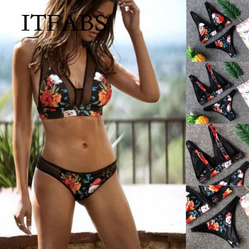 ITFABS Women Bikini Sets Padded Bra Tops Thong Bottoms Swimwear Swimsuit Set Two-Piece Suits
ITFABS Women Bikini Sets Padded Bra Tops Thong Bottoms Swimwear Swimsuit Set Two-Piece Suits