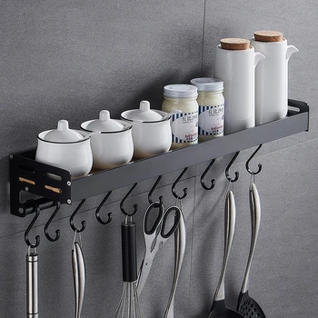 Wall Mounted Kitchen Rack, Kitchen Shelf, Space Aluminum Spice Racks Free Nail Multifunctional Storage Bathroom Shelves
Wall Mounted Kitchen Rack, Kitchen Shelf, Space Aluminum Spice Racks Free Nail Multifunctional Storage Bathroom Shelves