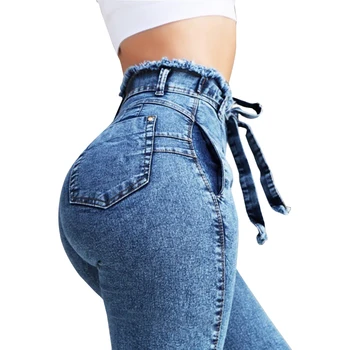 S-5XL Plus Size High Waist Jeans Women Streetwear Lace Up Denim Pants Female Casual Solid Elastic Skinny Jeans
S-5XL Plus Size High Waist Jeans Women Streetwear Lace Up Denim Pants Female Casual Solid Elastic Skinny Jeans