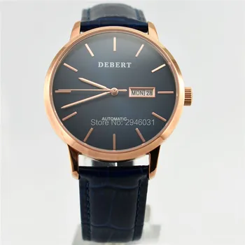 40mm Debert Blue Atmospheric Dial Rose Gold Case Automatic Movement Wrist Watch 2552
40mm Debert Blue Atmospheric Dial Rose Gold Case Automatic Movement Wrist Watch 2552