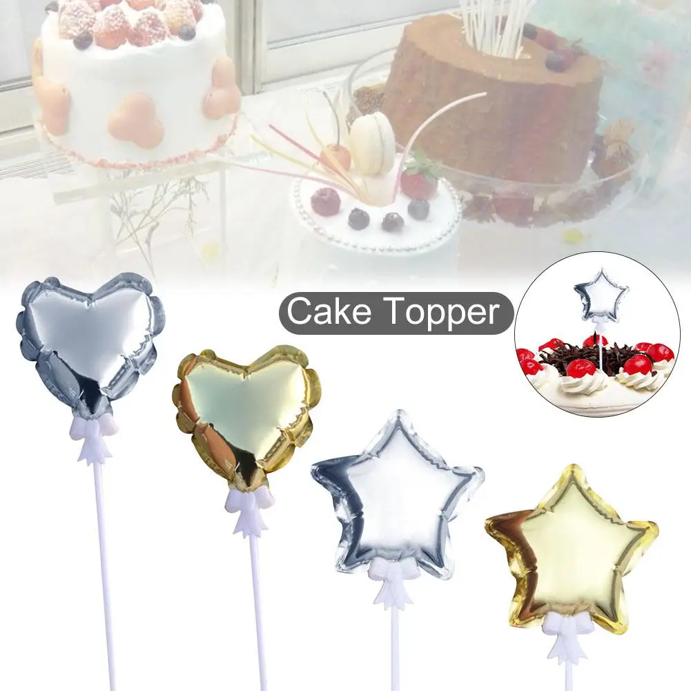 4 Inch 10CM Gold Silver Five - Pointed Star Love Automatic Inflatable Ball Cake Top Hat Party Decoration Cake Topper
4 Inch 10CM Gold Silver Five - Pointed Star Love Automatic Inflatable Ball Cake Top Hat Party Decoration Cake Topper