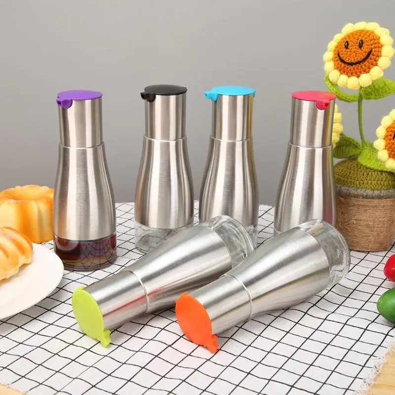 320ml Stainless Steel Seasoning Bottle Oil Dispenser Pot Vinegar Storage Glass Cooking Kitchen Tools Accessories Drop Shipping
320ml Stainless Steel Seasoning Bottle Oil Dispenser Pot Vinegar Storage Glass Cooking Kitchen Tools Accessories Drop Shipping