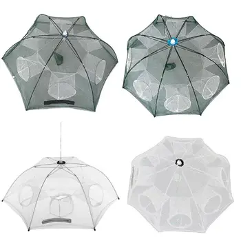 6/8 Holes Automatic Fishing Net Shrimp Cage Nylon Foldable Crab Fish Trap Cast Net Cast Folding Fishing Network Shrimp Minnow
6/8 Holes Automatic Fishing Net Shrimp Cage Nylon Foldable Crab Fish Trap Cast Net Cast Folding Fishing Network Shrimp Minnow