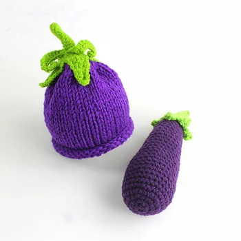 Newborn Photography Props Baby Costume Photography Accessories Baby Hats Caps Photo Props Eggplant Knit Cap Vegetables Shape Set
Newborn Photography Props Baby Costume Photography Accessories Baby Hats Caps Photo Props Eggplant Knit Cap Vegetables Shape Set