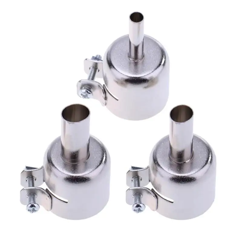 

New Arrivel 3pcs Universal Nozzle for 858 858A 858D 868 878 898 Soldering Station Hot Air Gun Stations Gun Nozzle