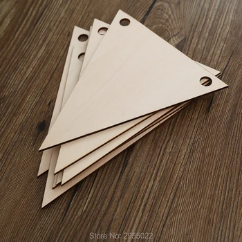 Wooden Bunting Triangles Shape Craft Hanging Tag Decoration Gift Ornament With Holes
Wooden Bunting Triangles Shape Craft Hanging Tag Decoration Gift Ornament With Holes