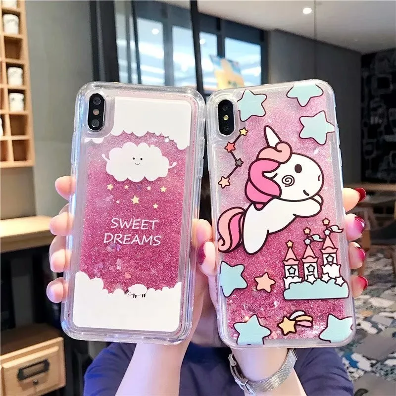 YiKELO Case For iPhone 8 6 6S 7 Plus X XS XR MAX Cute Unicorn Clouds Flowers Dynamic Liquid Glitter Quicksand Phone Back Cover
YiKELO Case For iPhone 8 6 6S 7 Plus X XS XR MAX Cute Unicorn Clouds Flowers Dynamic Liquid Glitter Quicksand Phone Back Cover
