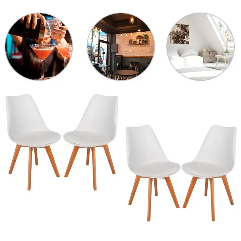 4pcs Simple Solid Wood Foot Padded Chair Plastic Living Room Home Bar dining Chair coffee chairs for Home Household Decoration
4pcs Simple Solid Wood Foot Padded Chair Plastic Living Room Home Bar dining Chair coffee chairs for Home Household Decoration
