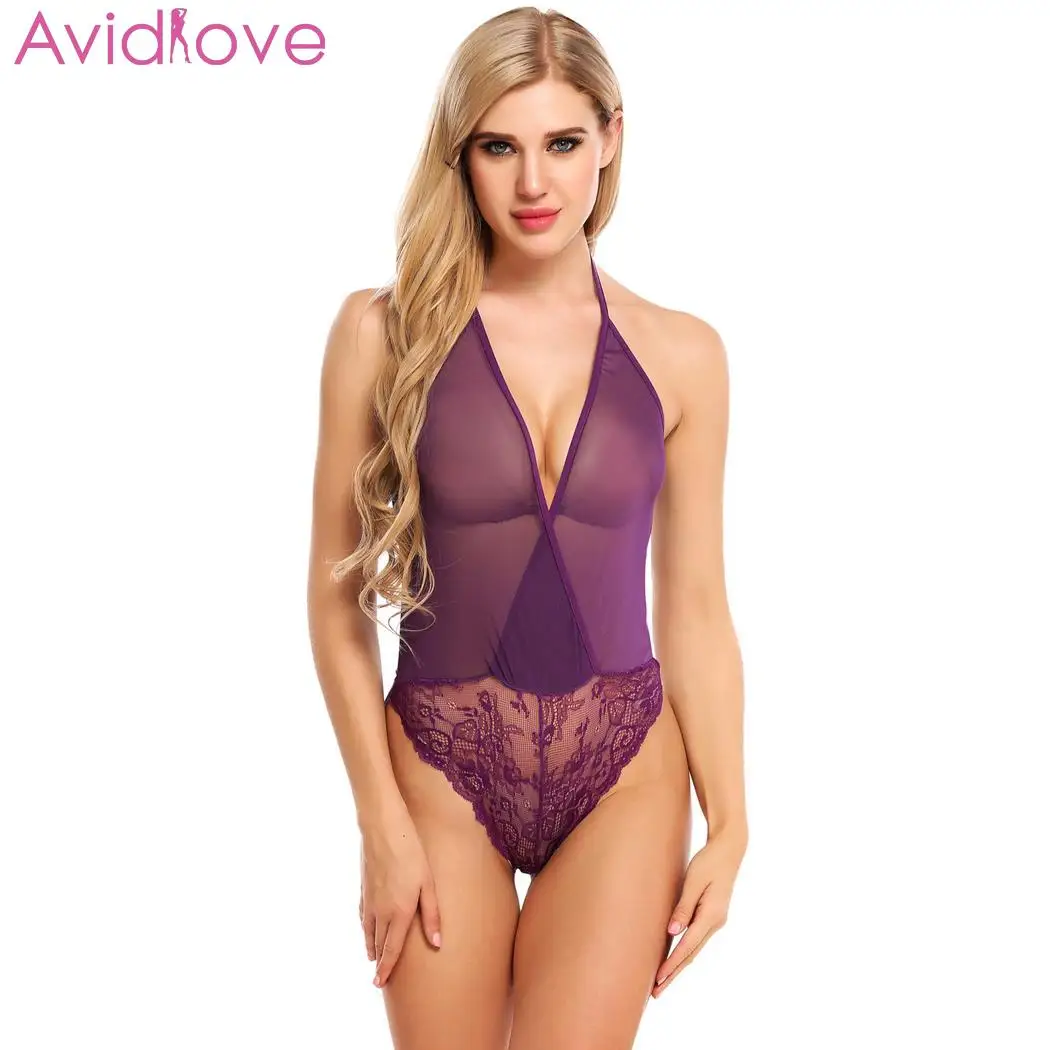 Avidlove Lace Women Sexy Lingerie Bodysuit Deep V Neck Sexy Underwear Erotic Lingerie Plus Size Patchwork Nightwear Home Clothes
Avidlove Lace Women Sexy Lingerie Bodysuit Deep V Neck Sexy Underwear Erotic Lingerie Plus Size Patchwork Nightwear Home Clothes