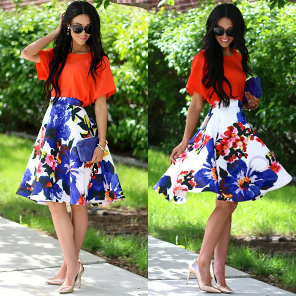 2019 New arrival sexy print Womens Fashion High Waist A-Line Knee-Length Skirts Floral Print skirts
2019 New arrival sexy print Womens Fashion High Waist A-Line Knee-Length Skirts Floral Print skirts