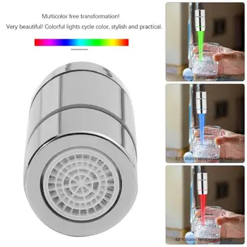 1/3/7 Colors LED faucet Water tap Taps accessory temperature faucets sensor Heads attachment on the crane RGB Glow bathroom
1/3/7 Colors LED faucet Water tap Taps accessory temperature faucets sensor Heads attachment on the crane RGB Glow bathroom