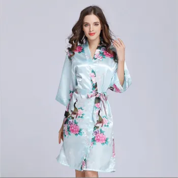 Women Satin Robe Kimono Night Gown Spring Floral Printed Sweet Wedding Bridesmaid Robes Sleepwear Bathrobe Pajamas Nightwear
Women Satin Robe Kimono Night Gown Spring Floral Printed Sweet Wedding Bridesmaid Robes Sleepwear Bathrobe Pajamas Nightwear
