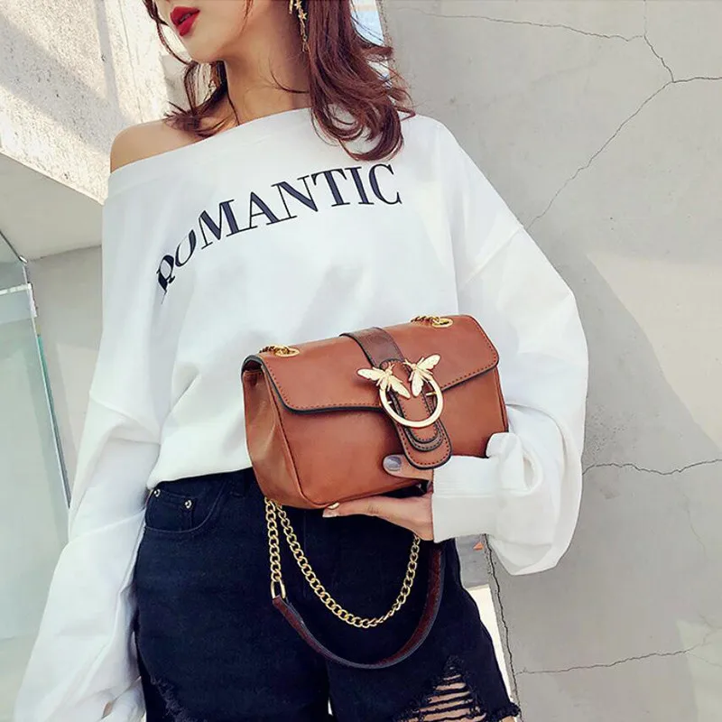 

Women Leather Handbags Fashion Crossbody Bag Luxury Woman Vintage Shoulder Bag 2019 Torebka Listonoszka Torebki Tasjes Dames