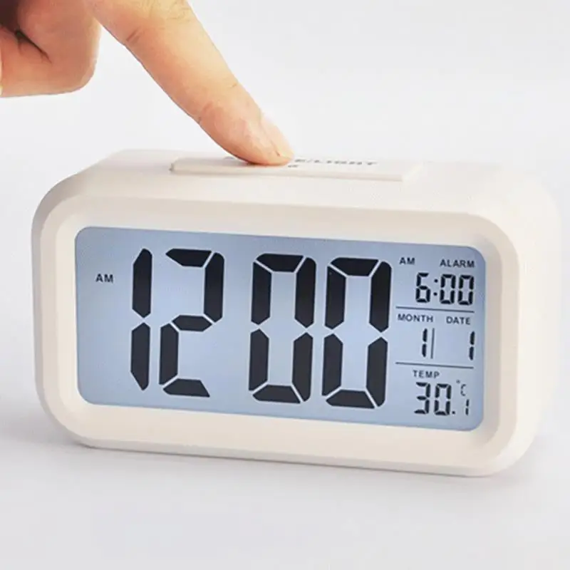 Digital Alarm Clock Student Clock Large LCD Display Snooze Electronic Kids Clock Light Sensor Nightlight Office Table Clock
Digital Alarm Clock Student Clock Large LCD Display Snooze Electronic Kids Clock Light Sensor Nightlight Office Table Clock